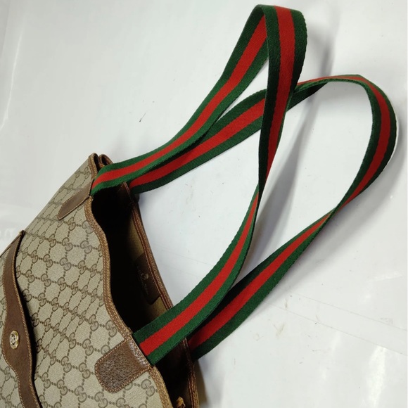 Gucci VTG Tote Sherry Line Bag 07 - Picture 2 of 10